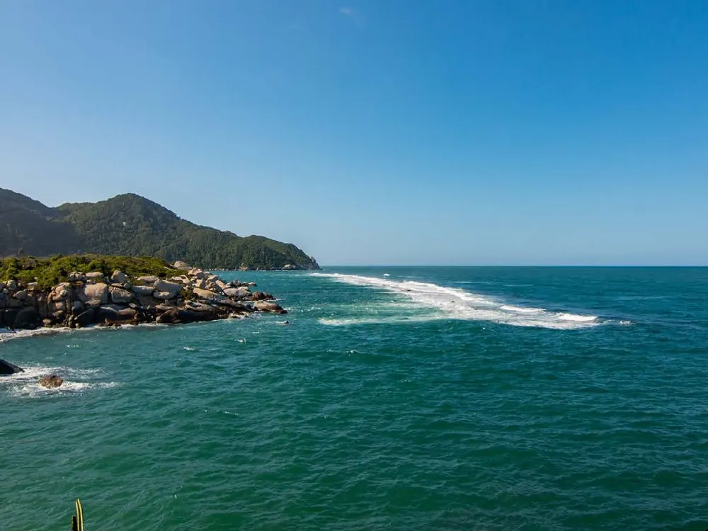 Blue sea off the Tayrona coast