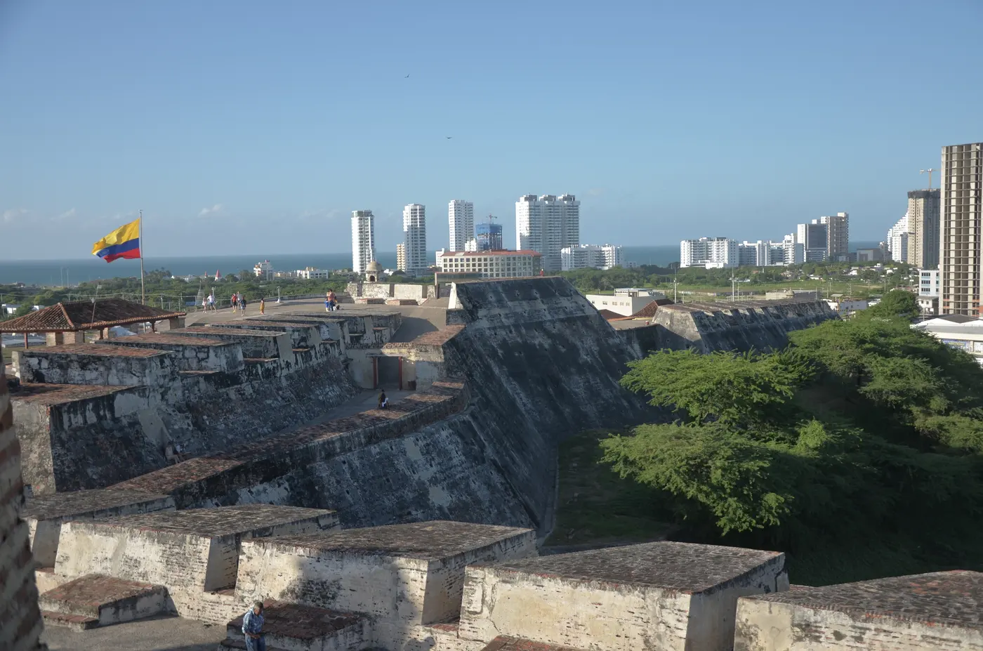 View of the Cartagena skyline from the fortress